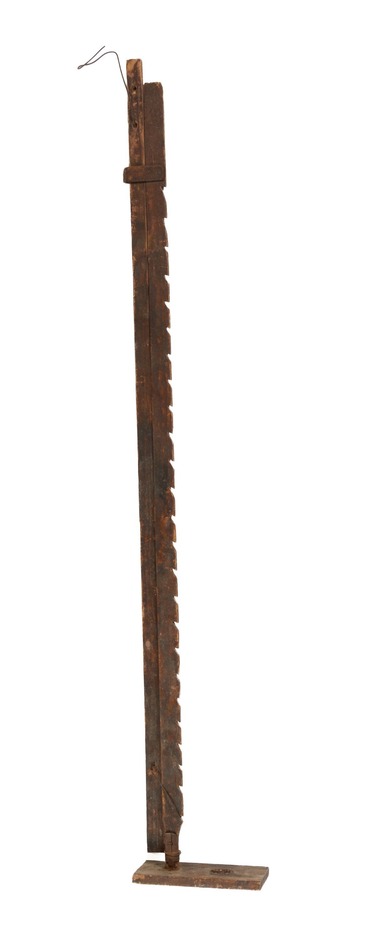 NEW ENGLAND PINE ADJUSTABLE HANGING TRAMMEL CANDLE HOLDER (1 of 1)