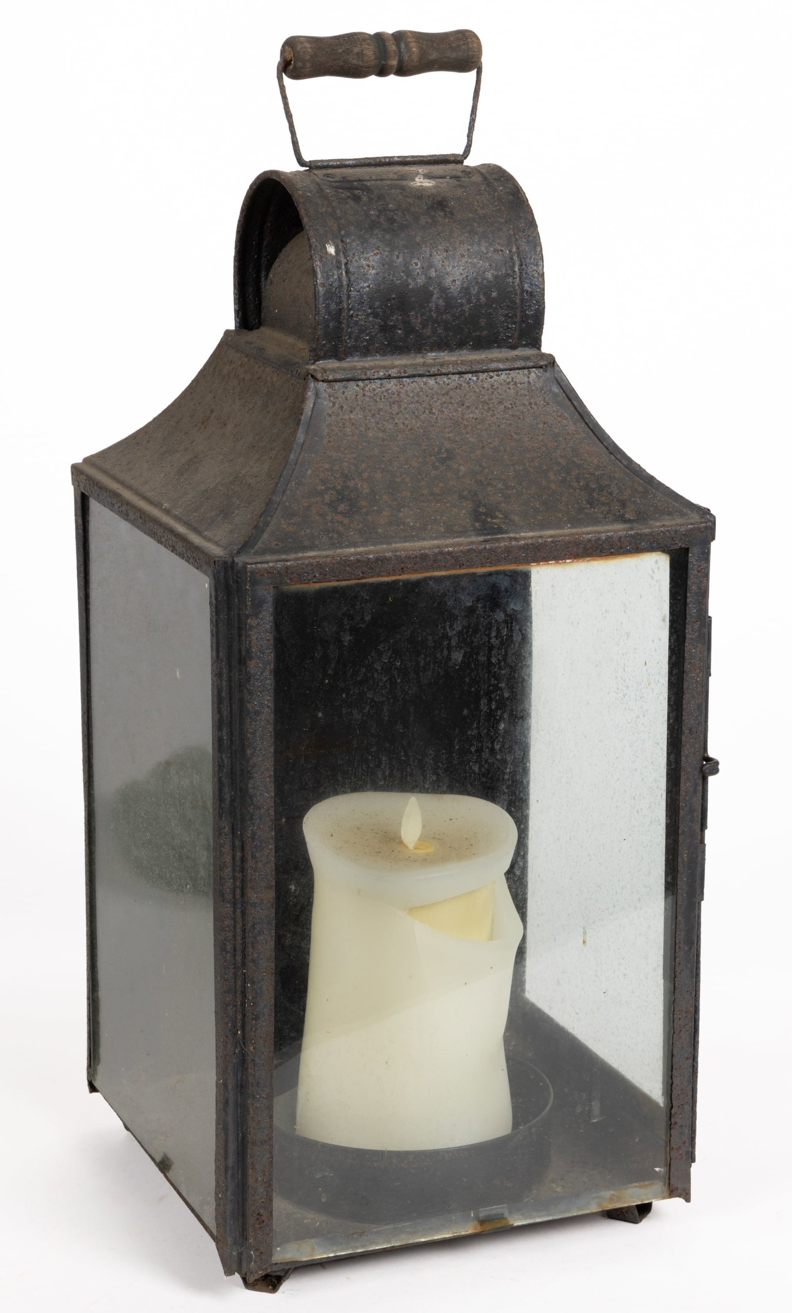 PIERCED AND PUNCHED SHEET-IRON CANDLE LANTERN (1 of 3)