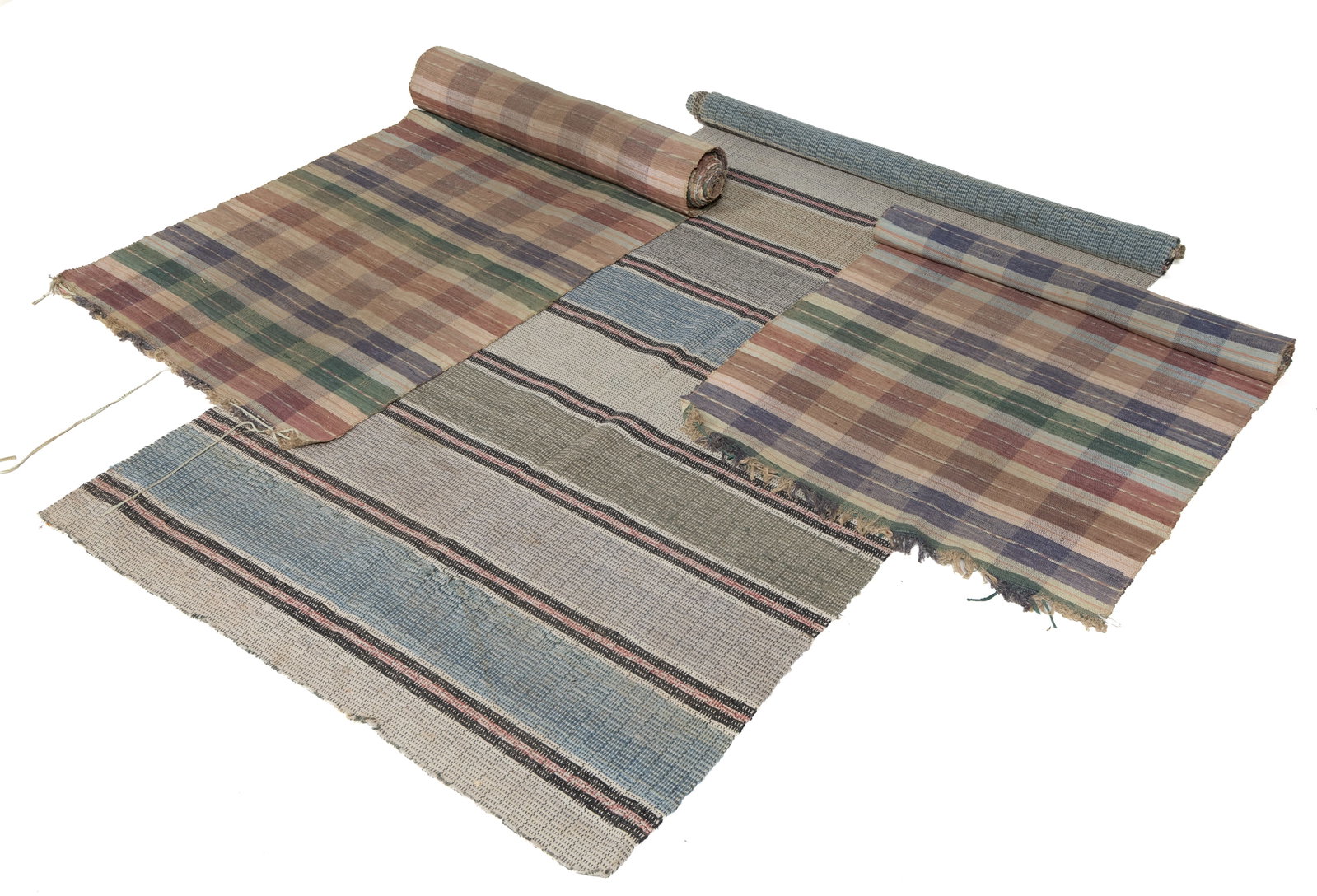 MID-ATLANTIC WOVEN RAG RUNNERS, LOT OF THREE (1 of 1)