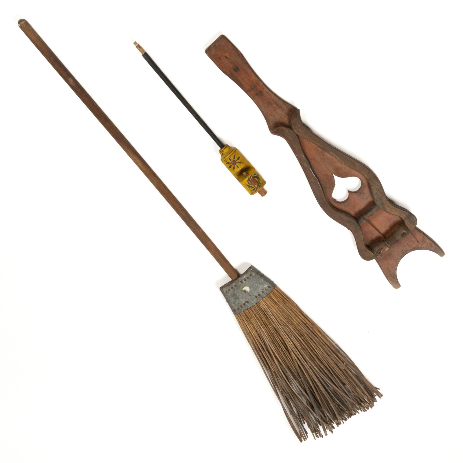 COUNTRY WOODEN DOMESTIC ARTICLES, LOT OF THREE (1 of 2)