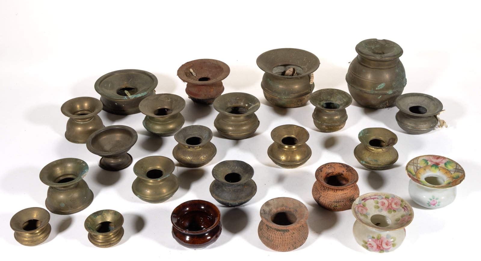 ASSORTED DIMINUTIVE / LADY'S SPITTOONS / CUSPIDORS, UNCOUNTED LOT (1 of 1)