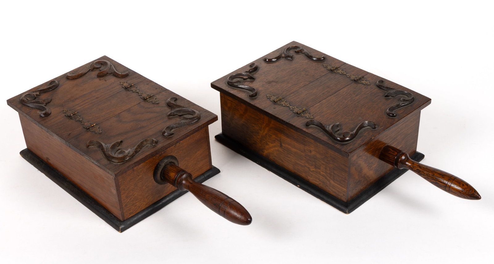 AMERICAN COUNTRY WOODEN BALLOT BOXES, NEAR PAIR (1 of 2)