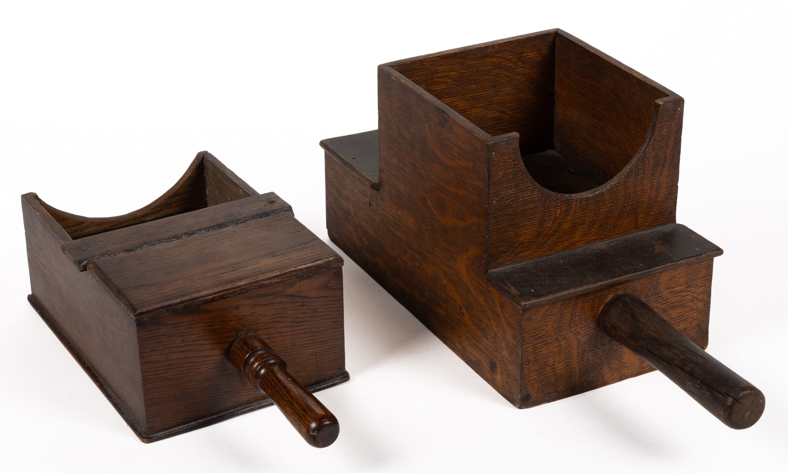 AMERICAN COUNTRY WOODEN BALLOT BOXES, LOT OF TWO (1 of 2)