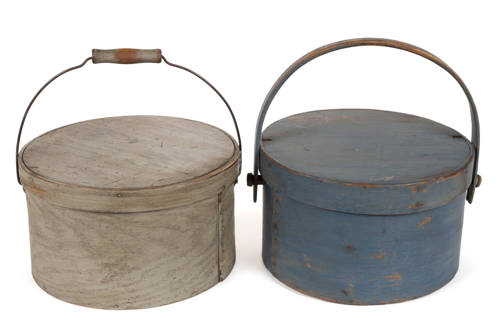 AMERICAN PAINTED BENTWOOD PANTRY BOXES, LOT OF TWO (1 of 5)
