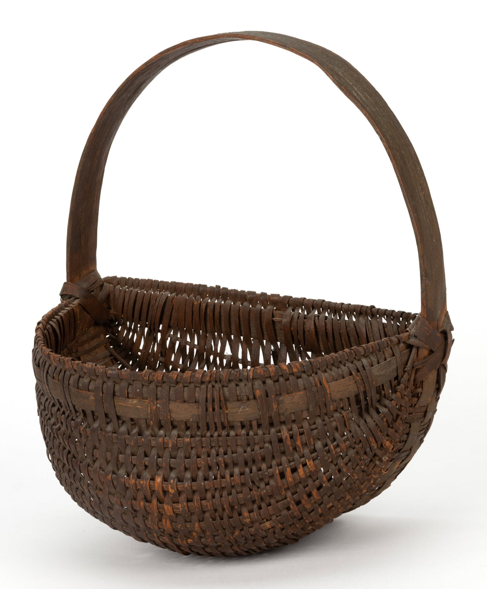 TENNESSEE PAINTED STAVE-TYPE WOVEN-SPLINT WALL BASKET (1 of 2)
