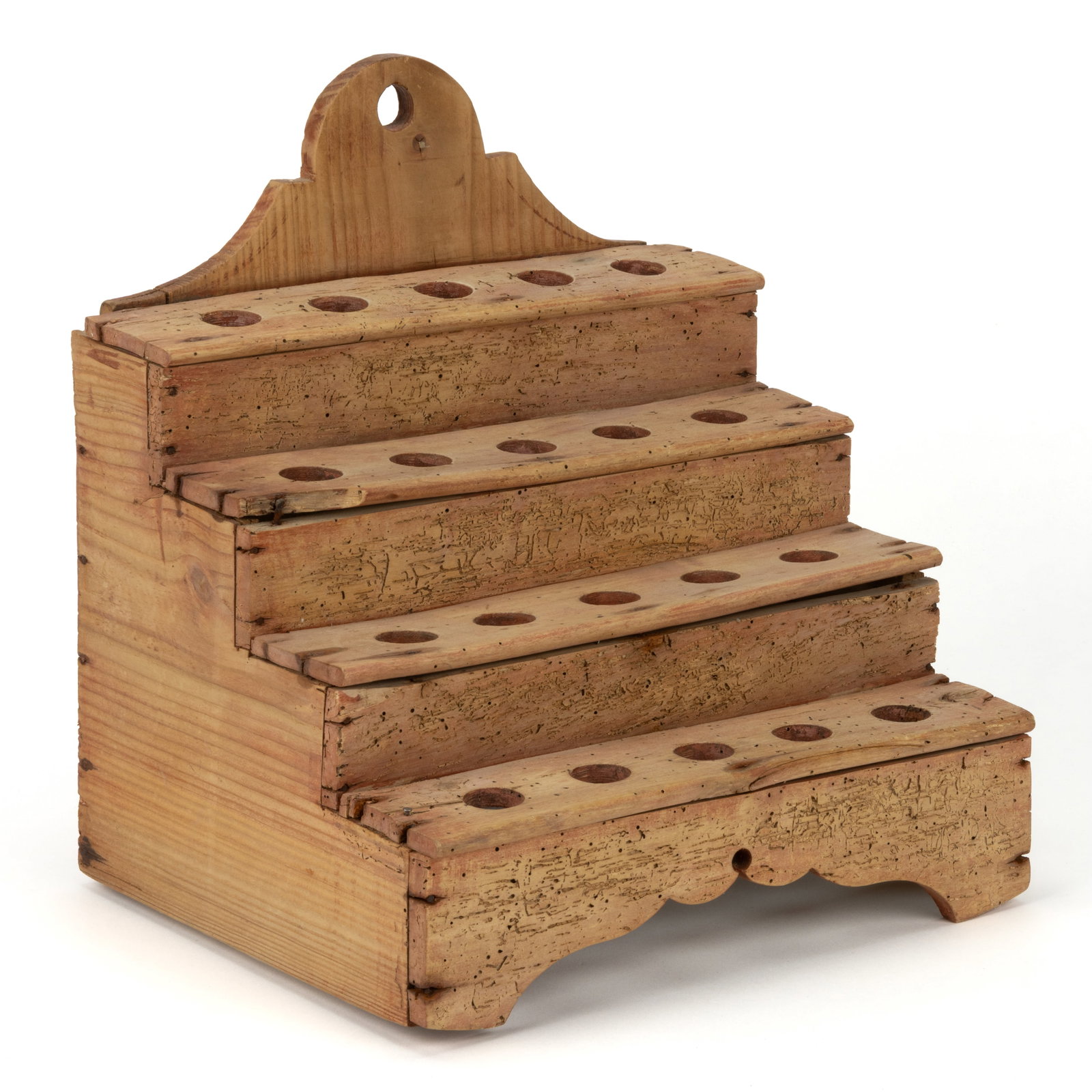 COUNTRY PINE WALL-HANGING SPOON HOLDER / RACK (1 of 2)