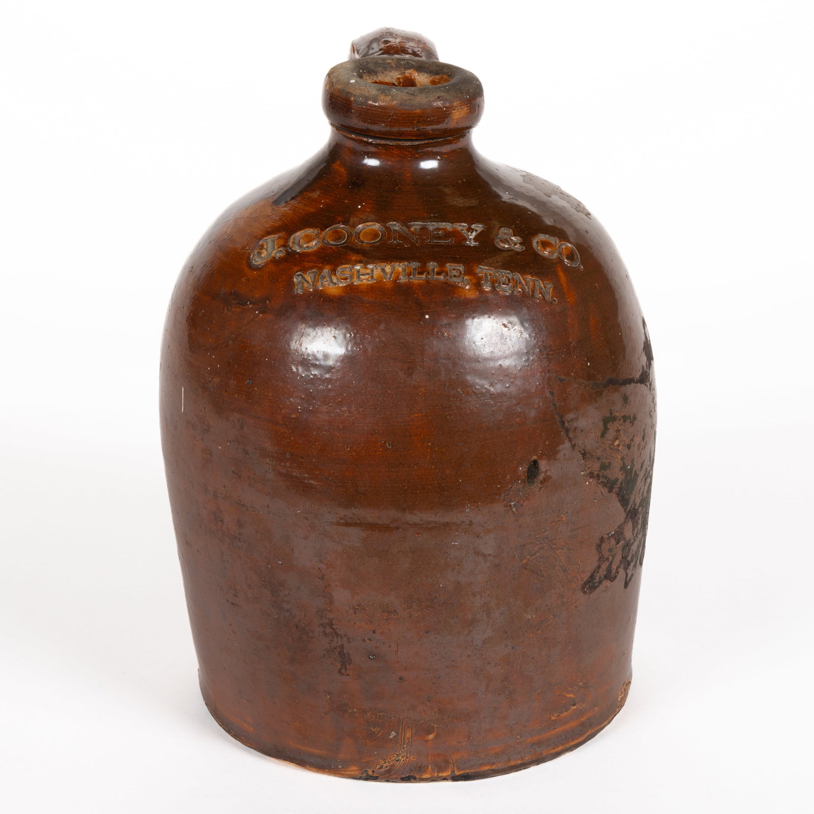STAMPED NASHVILLE, TENNESSEE MERCHANT'S ADVERTISING STONEWARE JUG (1 of 5)