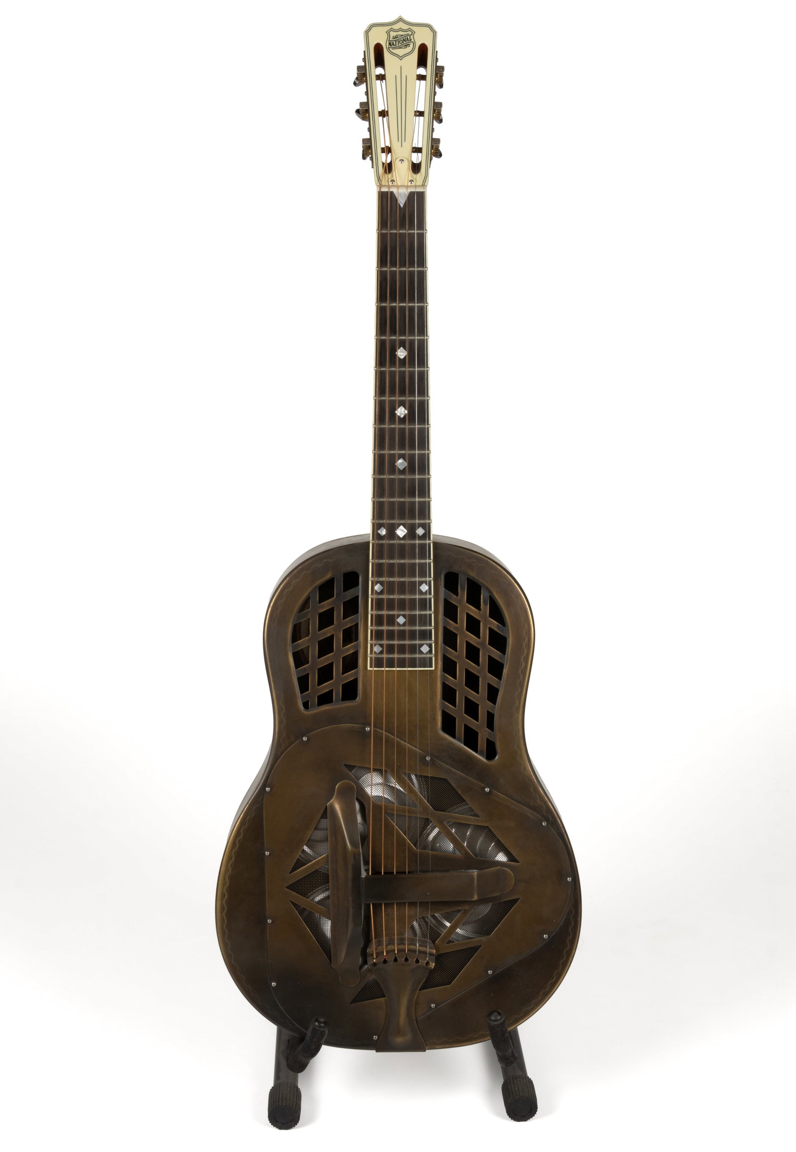 2008 NATIONAL RESO-PHONIC STYLE T1.5 BRASS TRICONE RESONATOR GUITAR WITH ORIGINAL CASE (1 of 9)