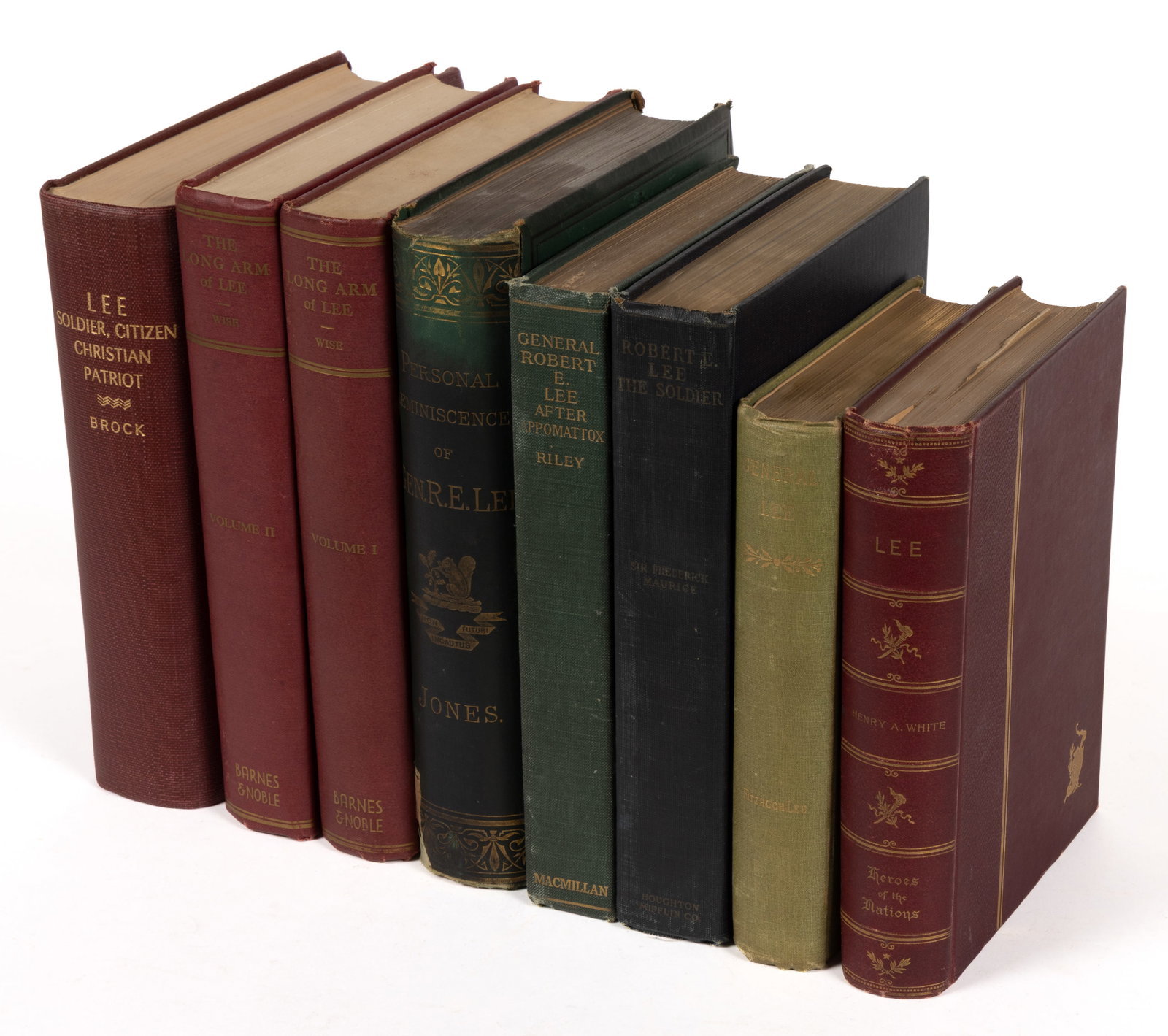 ANTIQUARIAN CIVIL WAR ROBERT E. LEE VOLUMES, LOT OF EIGHT (1 of 1)