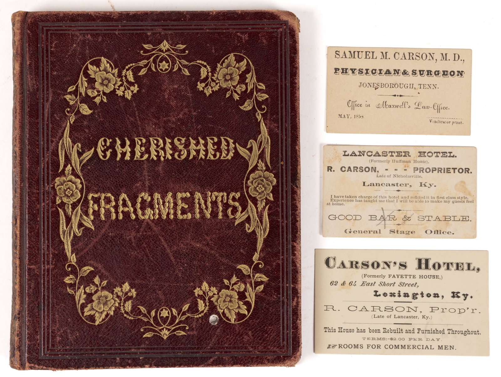 CARSON FAMILY, TENNESSEE / KENTUCKY FRIENDSHIP ALBUM AND CARDS (1 of 1)