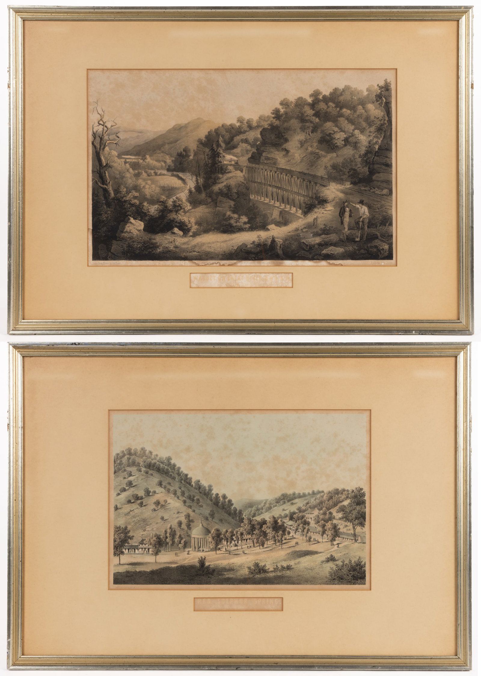 EDWARD BEYER (GERMAN / AMERICAN, 1820-1865) "ALBUM OF VIRGINIA" PRINTS, LOT OF TWO (1 of 5)