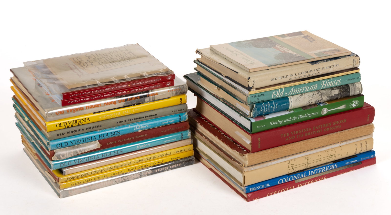 VIRGINIA AND OTHER HISTORIC ARCHITECTURE / HOMES VOLUMES, LOT OF 24 (1 of 1)