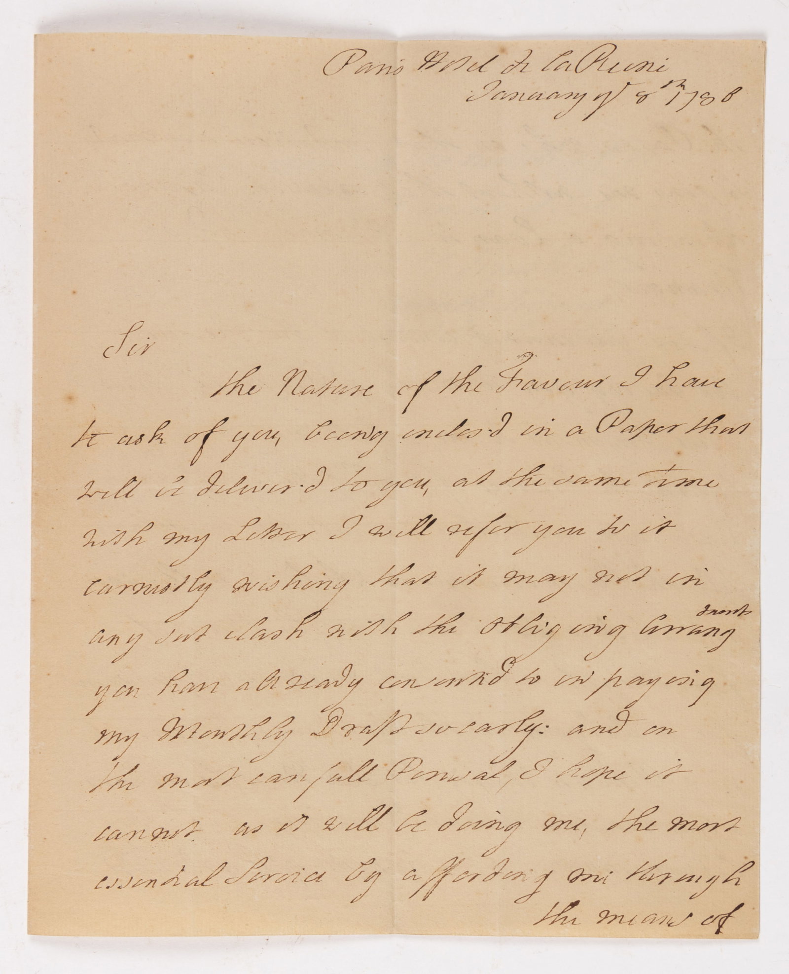 ISABELLA HOWARD, COUNTESS OF CARLISLE (ENGLAND, 1721-1795) AUTOGRAPH LETTER SIGNED (ALS) (1 of 3)