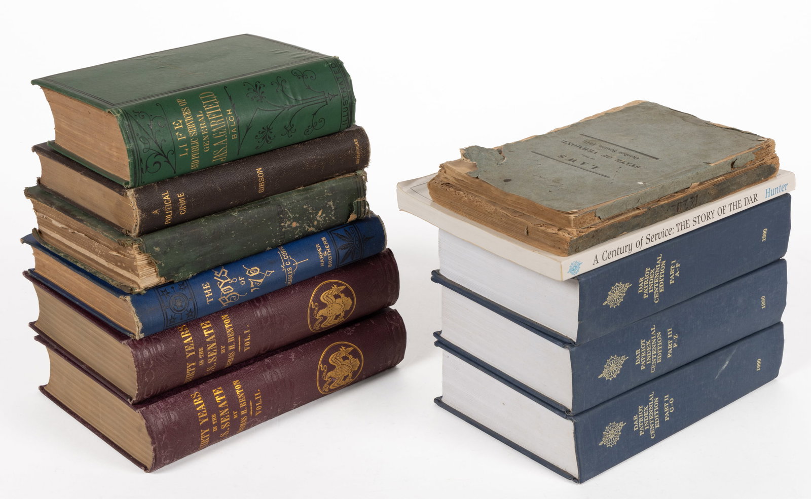 ASSORTED UNITED STATES HISTORICAL VOLUMES, LOT OF 12 (1 of 1)