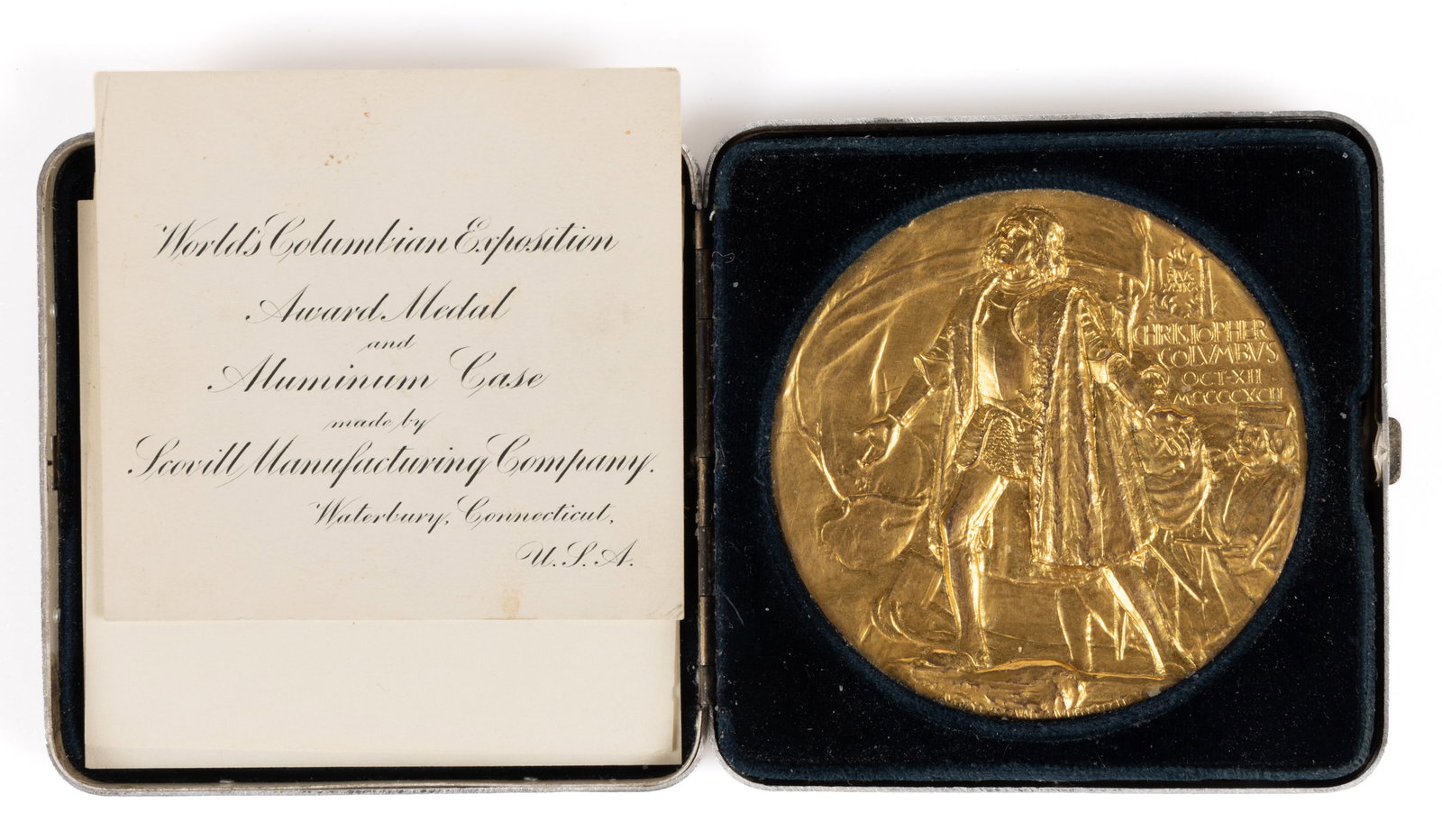 1892 CHICAGO WORLD'S COLUMBIAN EXPOSITION / WORLD'S FAIR BRONZE MEDAL (1 of 3)