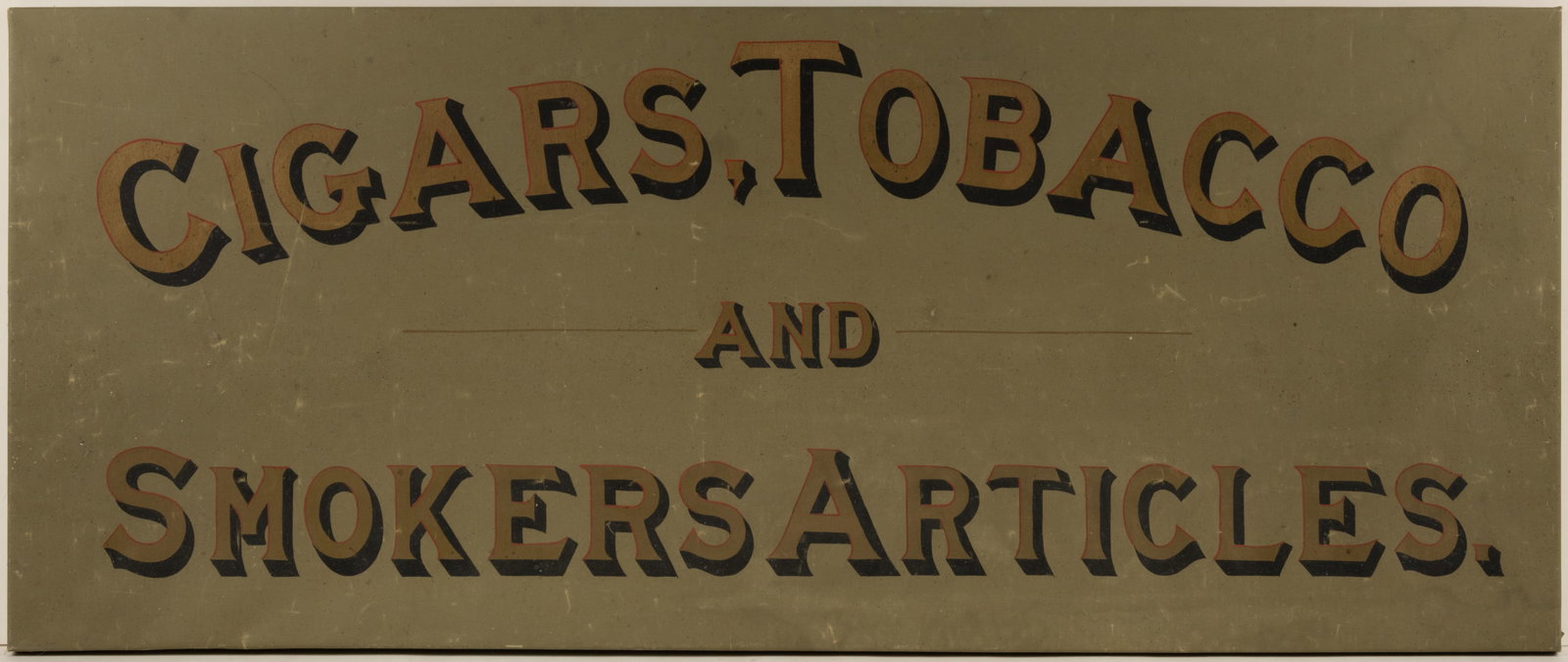 AMERICAN FOLK ART PAINTED TOBACCONIST TRADE SIGN (1 of 3)