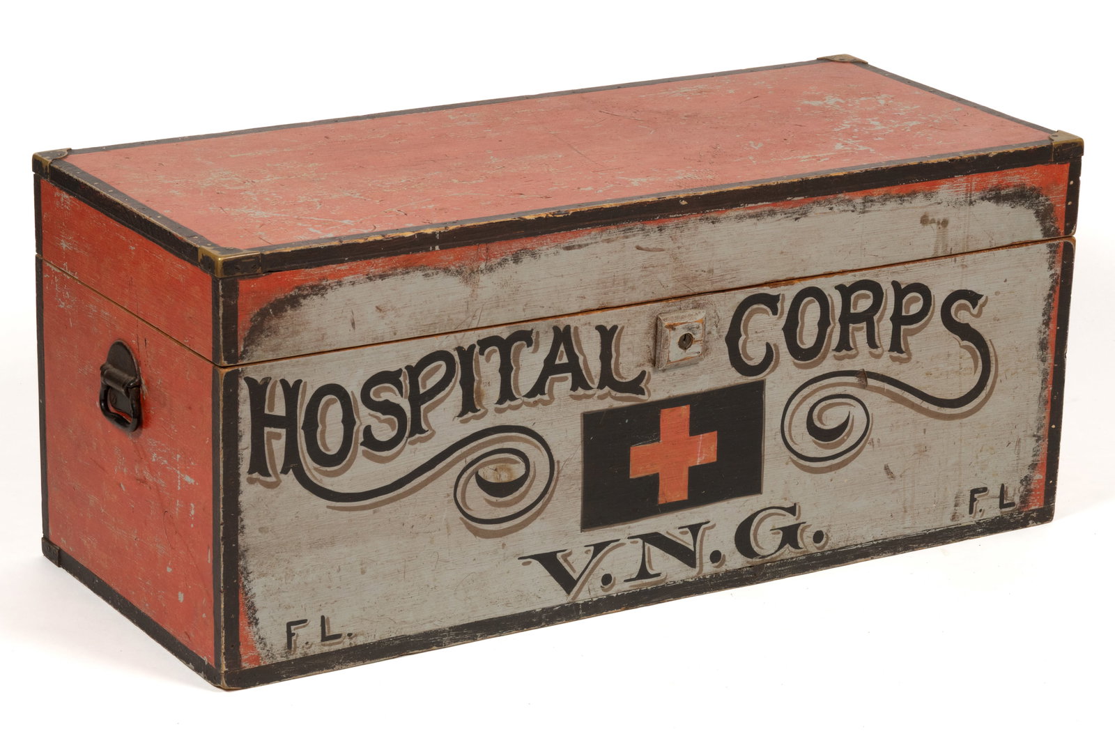 EUROPEAN OR AMERICAN HOSPITAL CORPS BOX / CHEST (1 of 7)