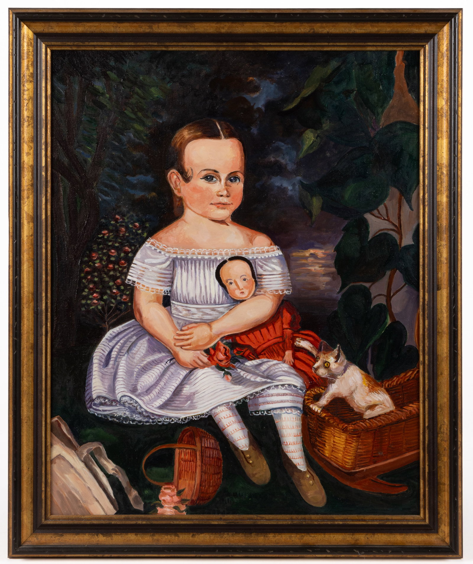 SUSAN BREY (PENNSYLVANIA, B. 1928) AFTER JOSEPH WHITING STOCK (AMERICAN, 1815-1855) "NEW ENGLAND (1 of 2)