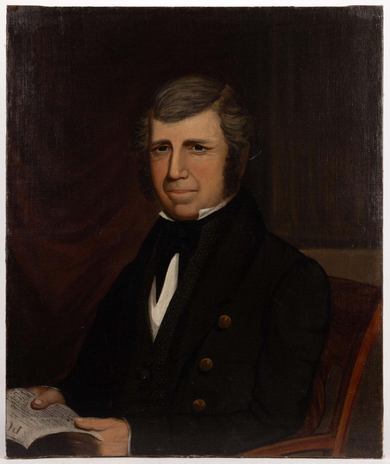 AMERICAN OR BRITISH SCHOOL (19TH CENTURY) PORTRAIT OF A MAN (1 of 5)