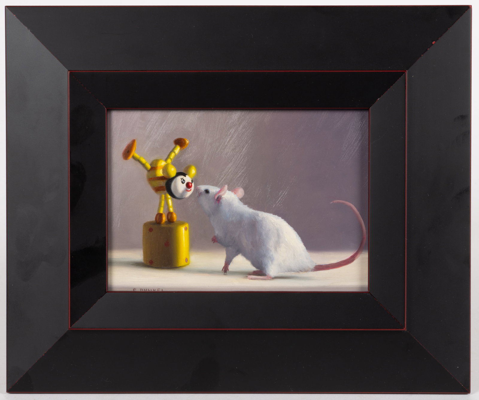 STUART DUNKEL (AMERICAN, B. 1952) "START OF THE DANCE" PAINTING (1 of 2)