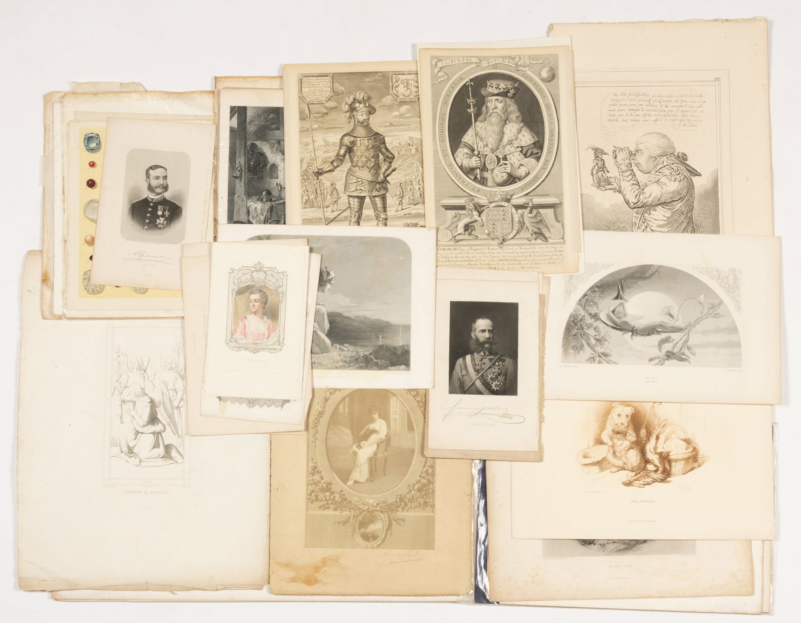18TH & 19TH CENTURY PRINTS, UNCOUNTED LOT (1 of 2)