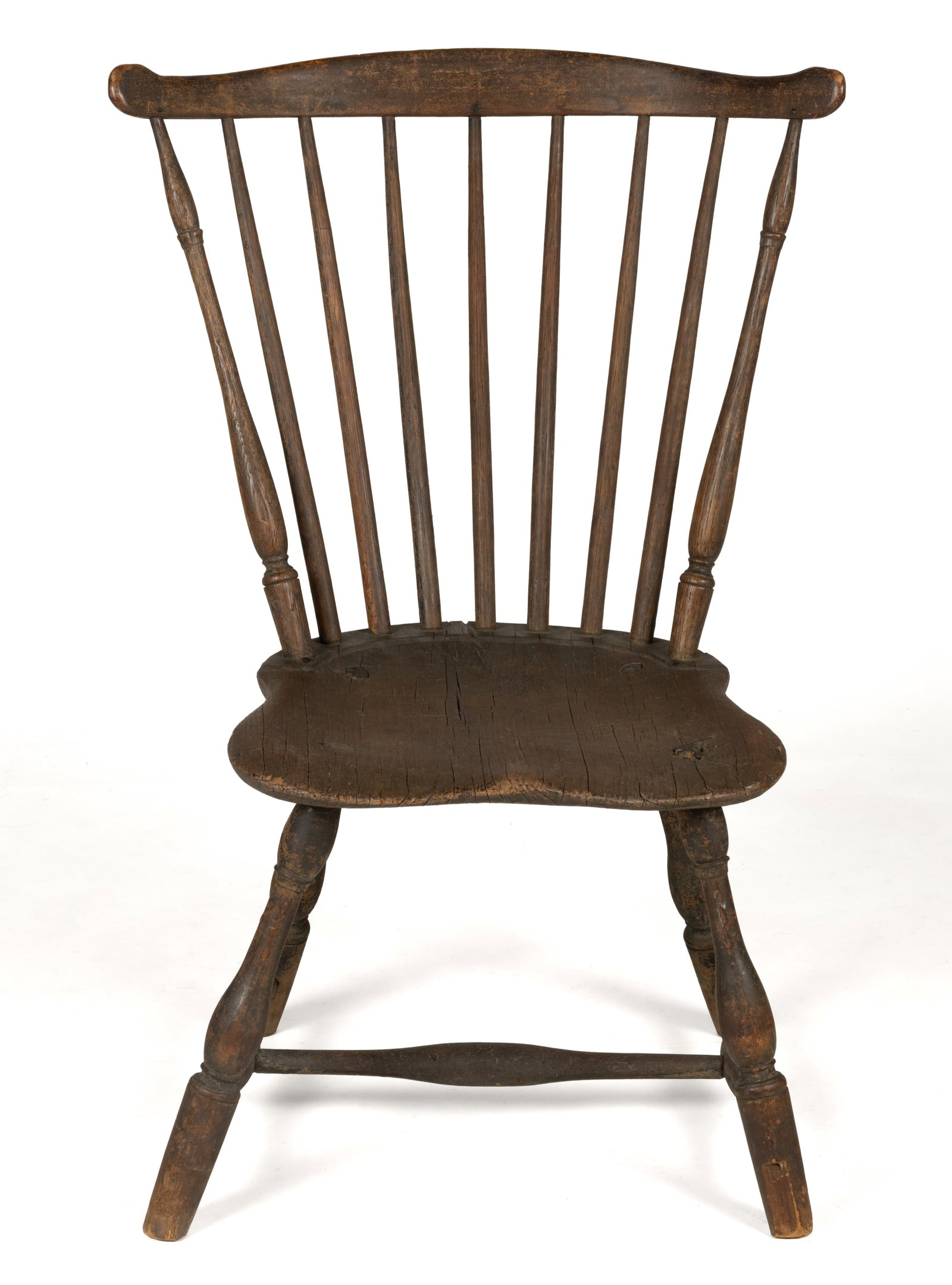 RARE LABELED ANDREW AND ROBERT MCKIM RICHMOND, VIRGINIA PAINTED WINDSOR SIDE CHAIR (1 of 6)