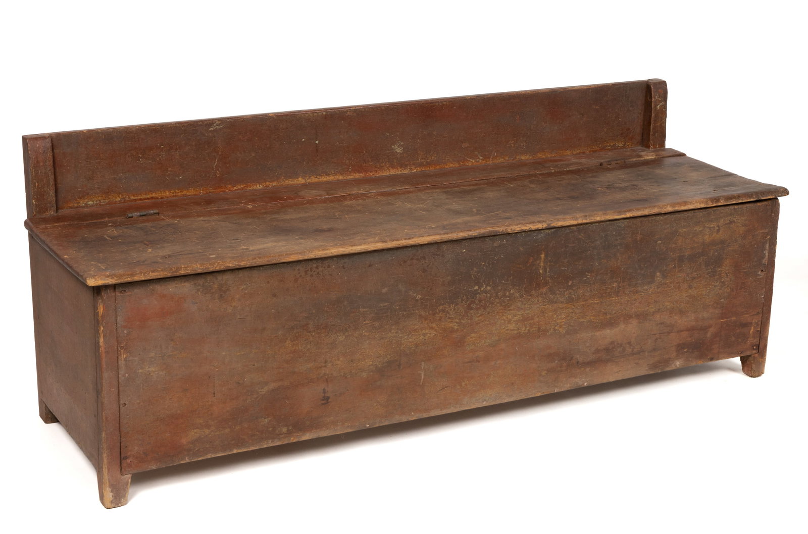 PENNSYLVANIA PAINTED PINE STORAGE CHEST BENCH (1 of 4)