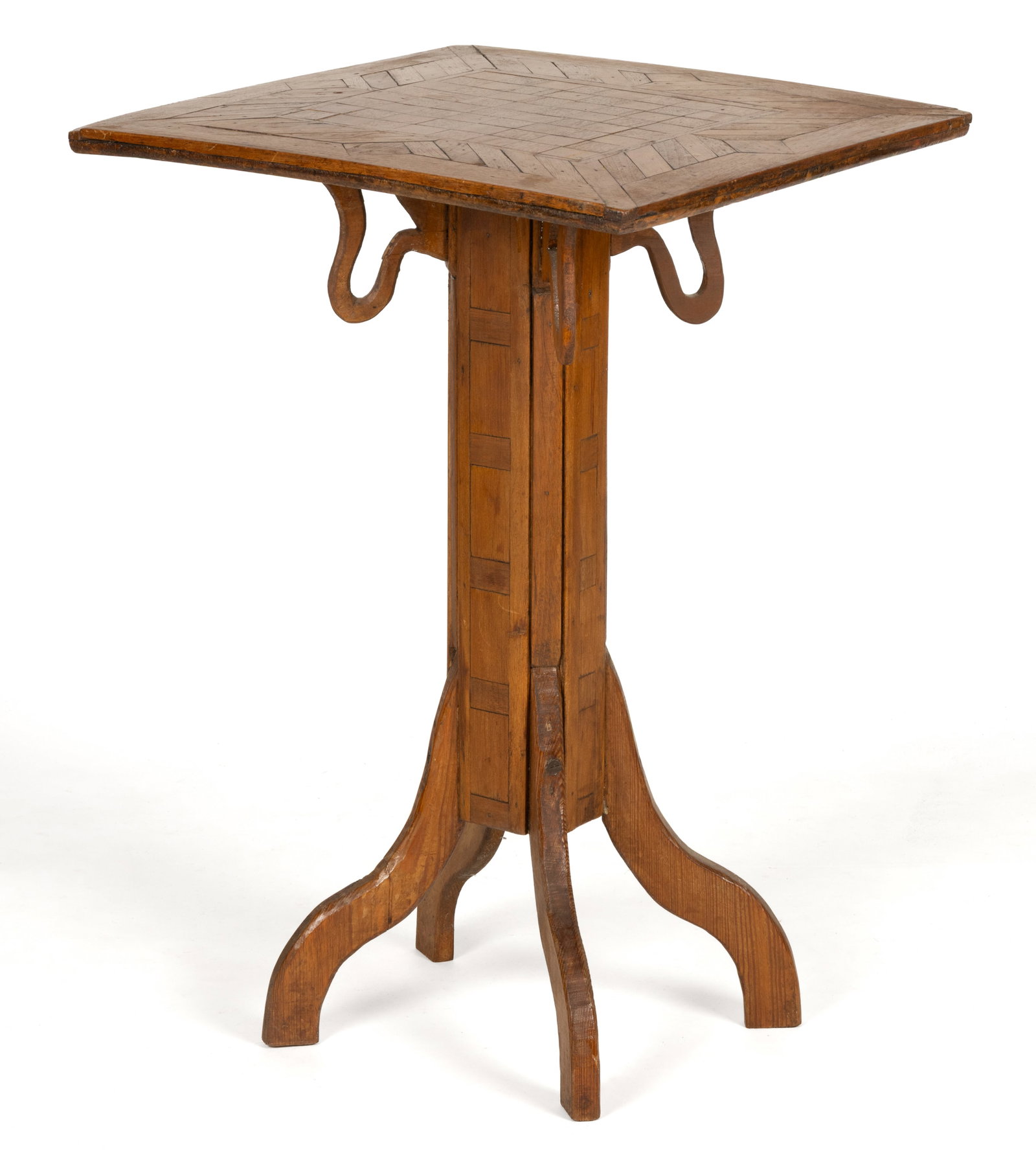 MID-ATLANTIC FOLK ART PARQUETRY-INLAID GAMES TABLE (1 of 4)