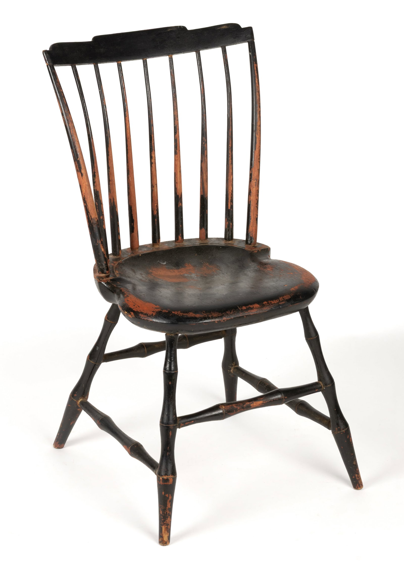 NEW ENGLAND PAINTED CHILD'S WINDSOR SIDE CHAIR (1 of 4)
