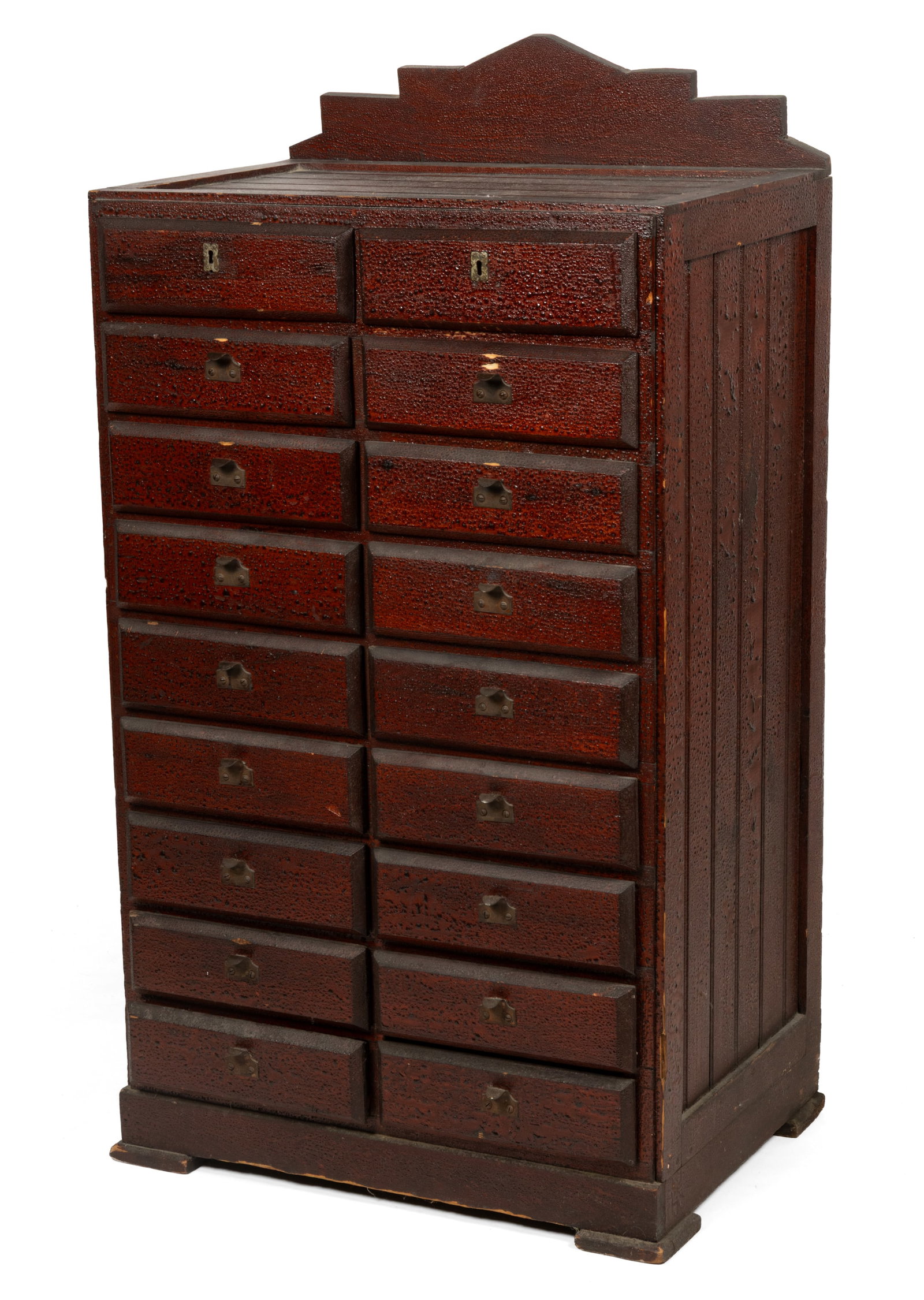 AMERICAN RUSTIC PINE APOTHECARY CUPBOARD / SHOP CABINET (1 of 8)