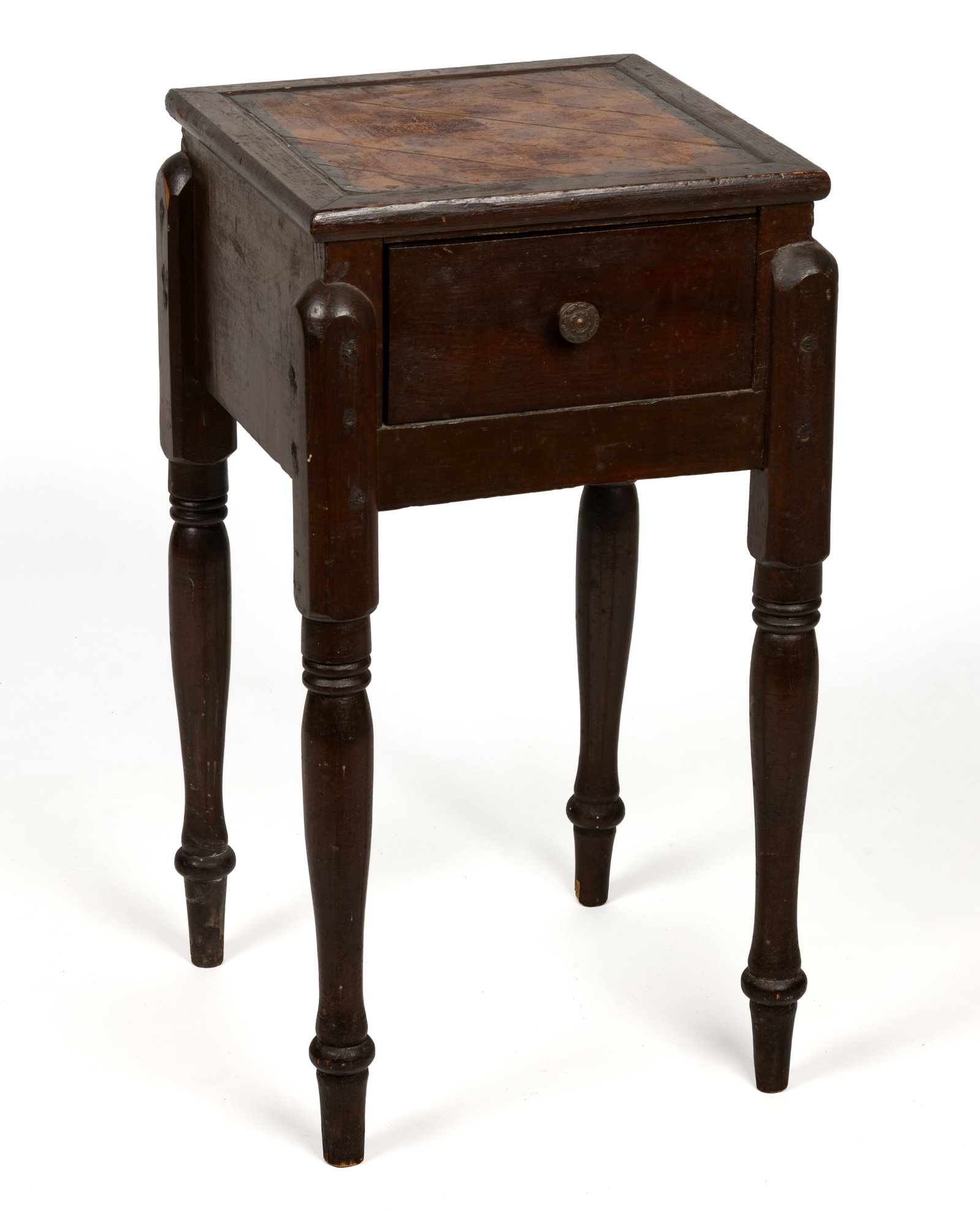 AMERICAN FOLK ART PAINTED MIXED-WOOD GAMES TABLE (1 of 7)