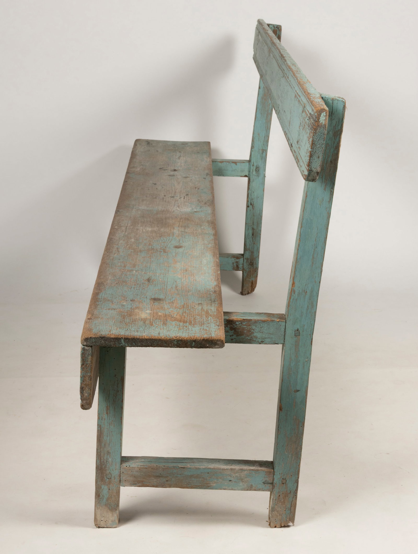 COUNTRY PAINTED PINE BENCH - 2