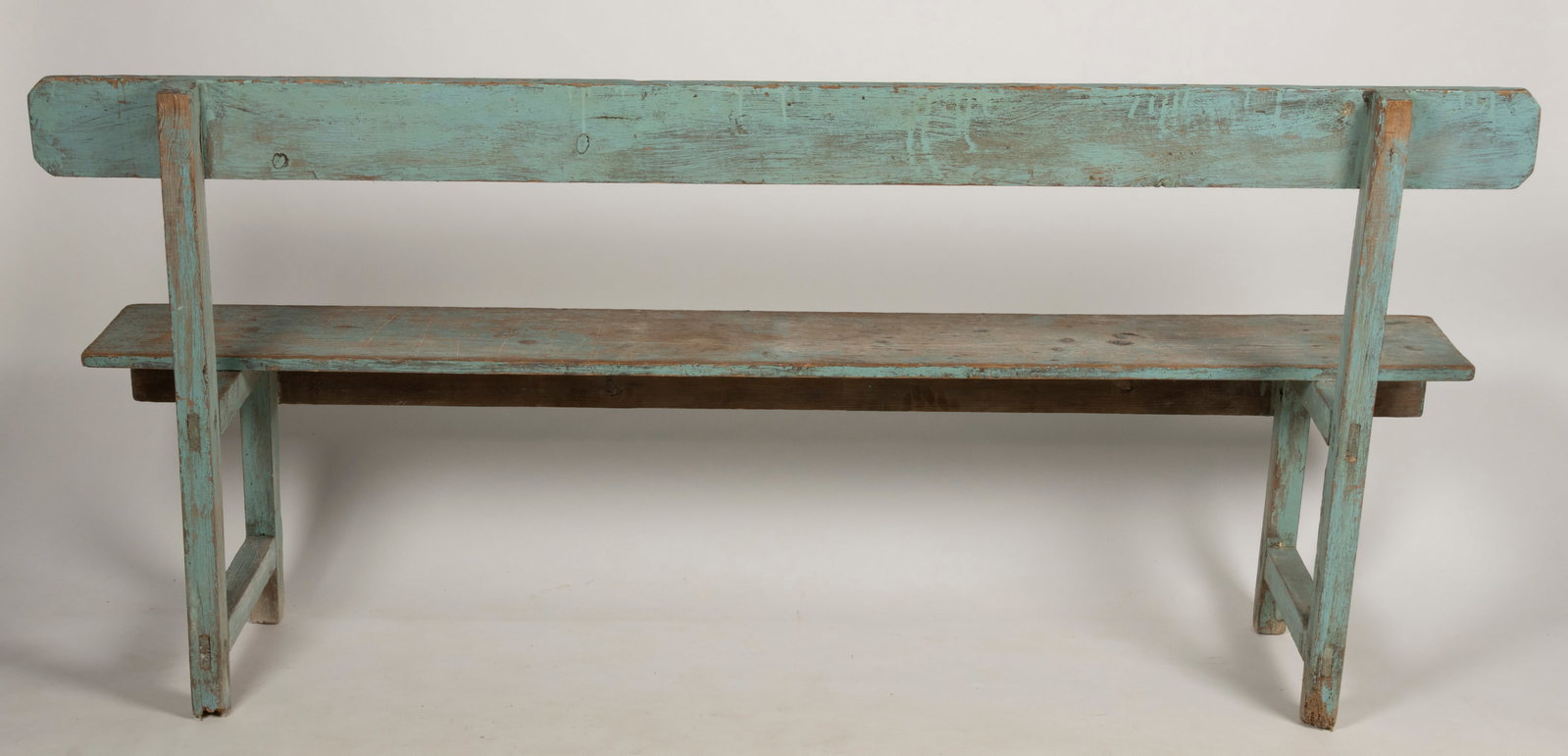 COUNTRY PAINTED PINE BENCH - 3