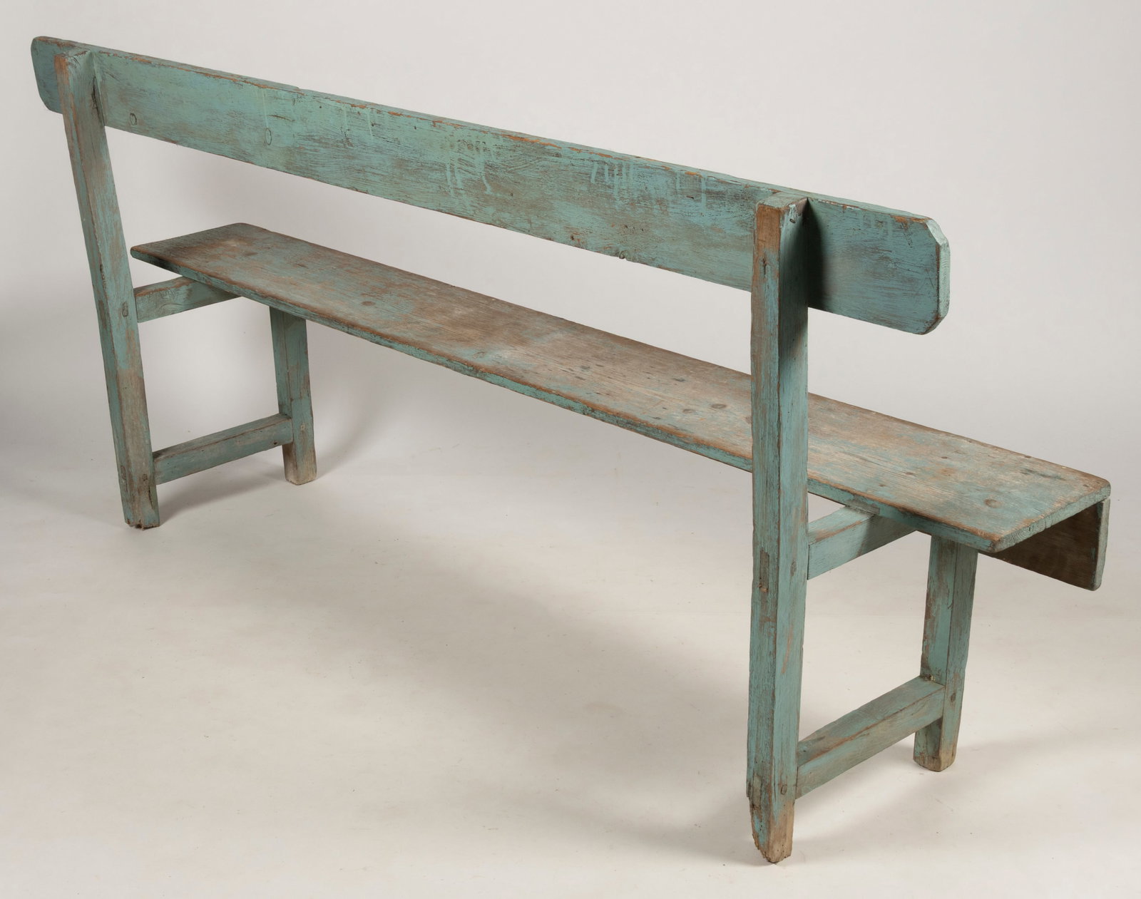 COUNTRY PAINTED PINE BENCH - 4