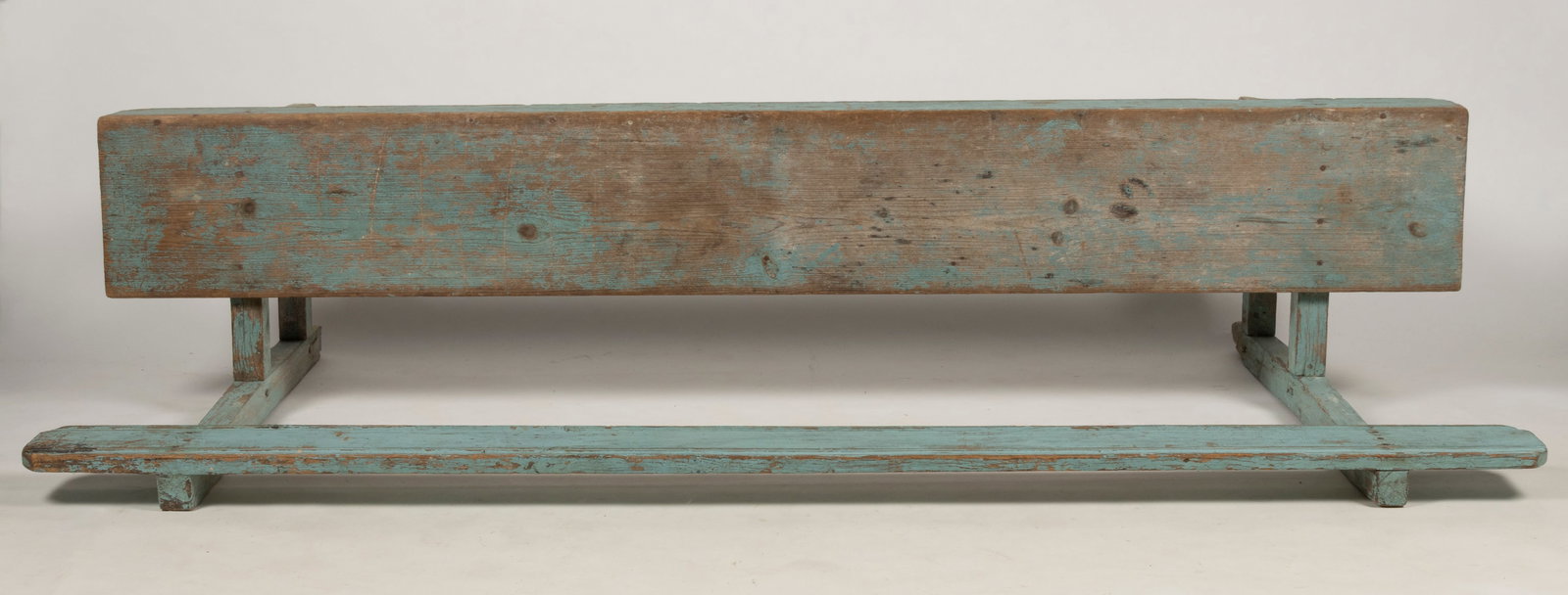 COUNTRY PAINTED PINE BENCH - 5
