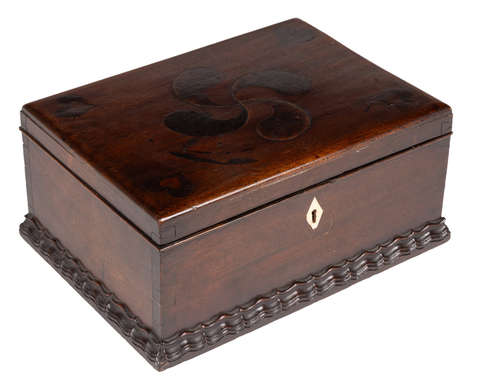 AMERICAN INLAID MAHOGANY DOCUMENT / DRESSER BOX (1 of 4)