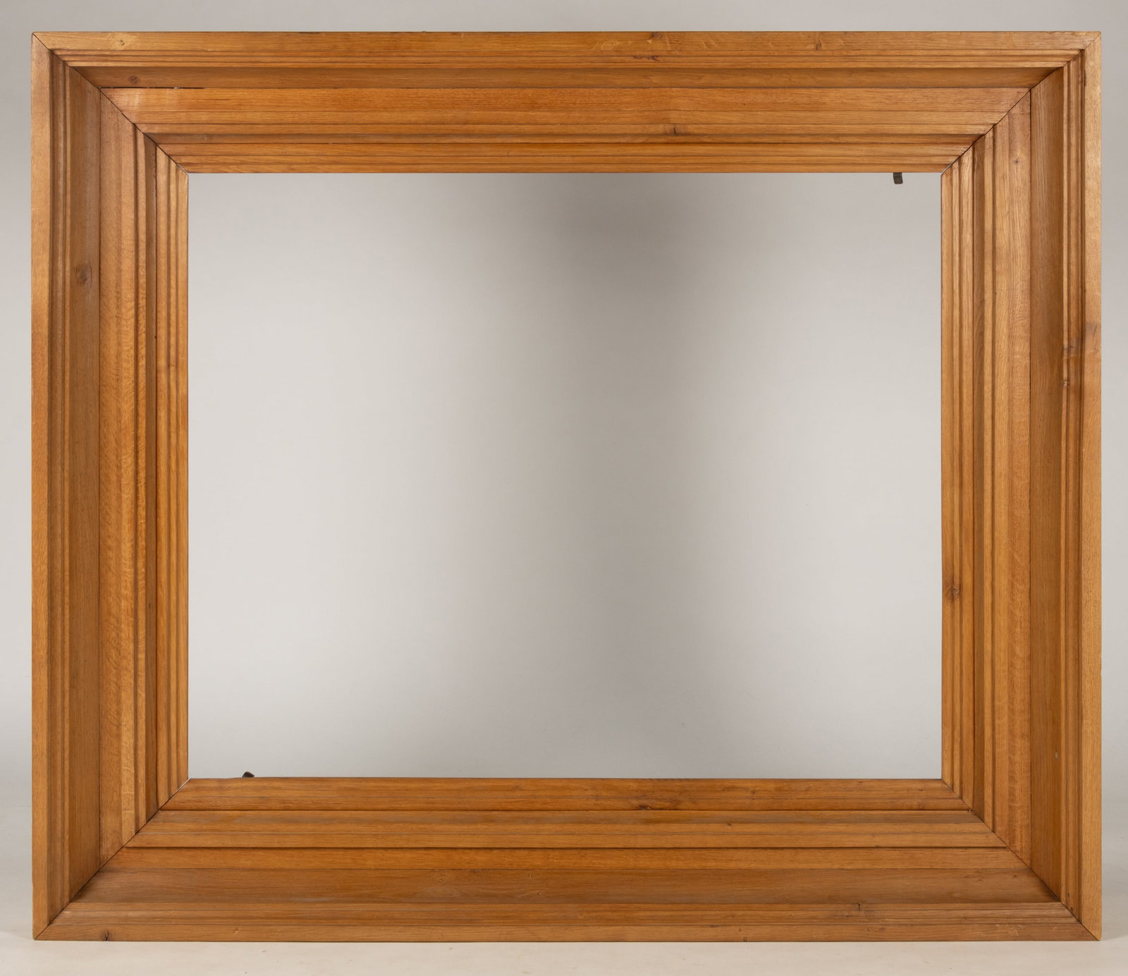 LARGE WHITE OAK PICTURE FRAMES, PAIR - 3