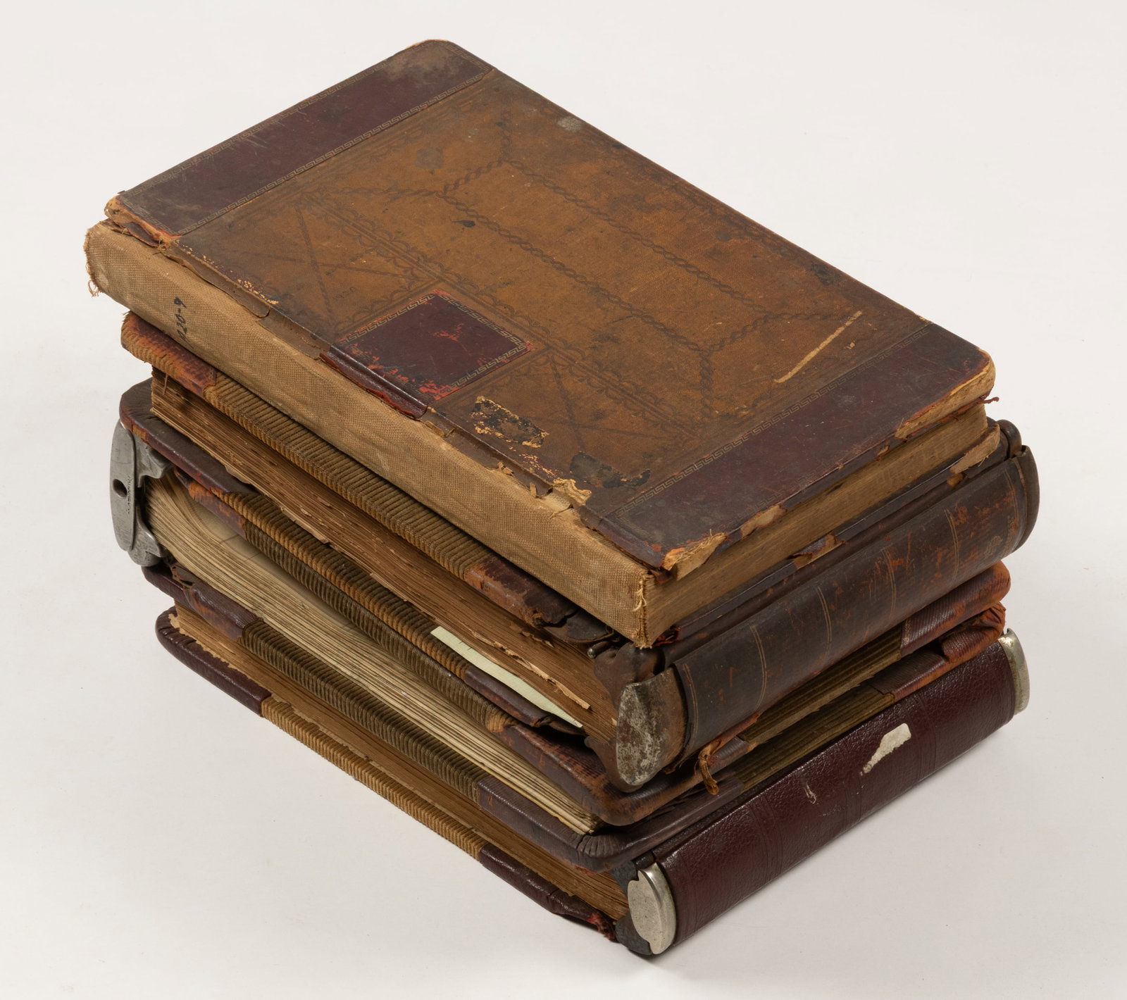 ASSORTED VIRGINIA LEDGERS, LOT OF FOUR: ASSORTED VIRGINIA LEDGERS, LOT OF FOUR, comprising a 1920-1921 day book for an unidentified country store, probably in Campbell Co., containing 186 pages of entries for textiles, dry goods, produce, t