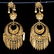 14K GOLD PAIR OF CHANDELIER EARRINGS