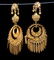 14K GOLD PAIR OF CHANDELIER EARRINGS - 2