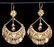 14K GOLD PAIR OF CHANDELIER EARRINGS - 2