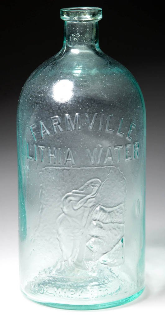 FARMVILLE, VIRGINIA LITHIA SPRING WATER BOTTLE