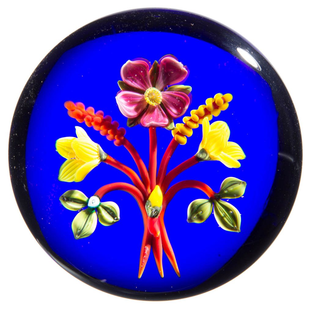 JOHN PARSLEY STUDIO ART GLASS LAMPWORK PAPERWEIGHT