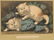 CURRIER AND IVES CAT PRINTS, LOT OF TWO - 3