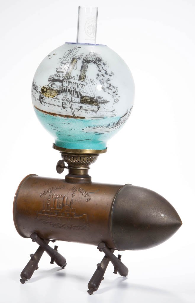VERY RARE ADMIRAL DEWEY'S LAMP MINIATURE OIL LAMP (1 of 1)