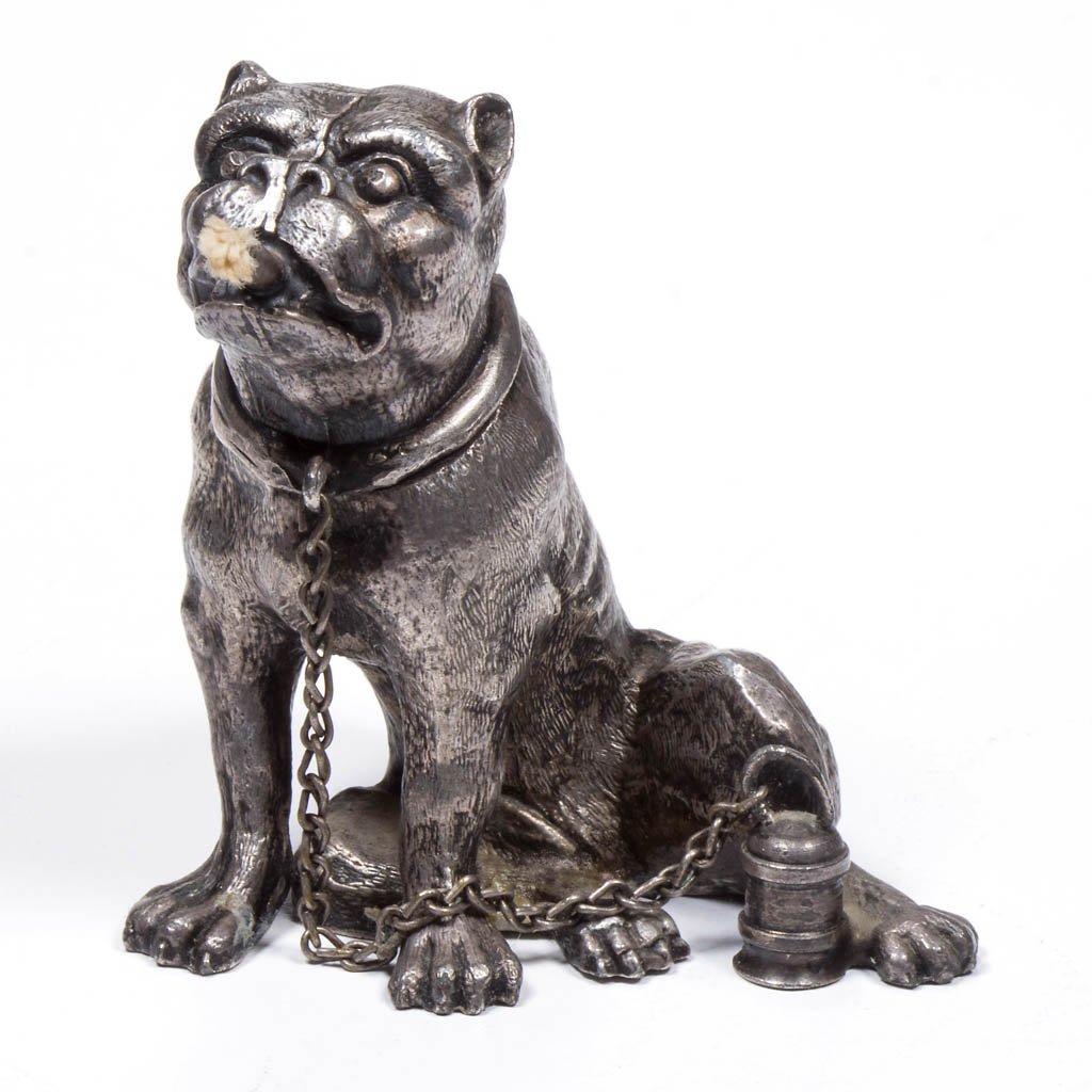 DOG FIGURAL DESK CIGAR LIGHTER (1 of 1)