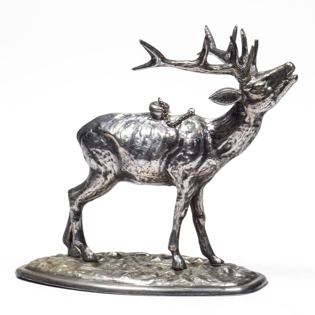 UNLISTED FIGURAL ELK MINIATURE FLUID LAMP (1 of 1)