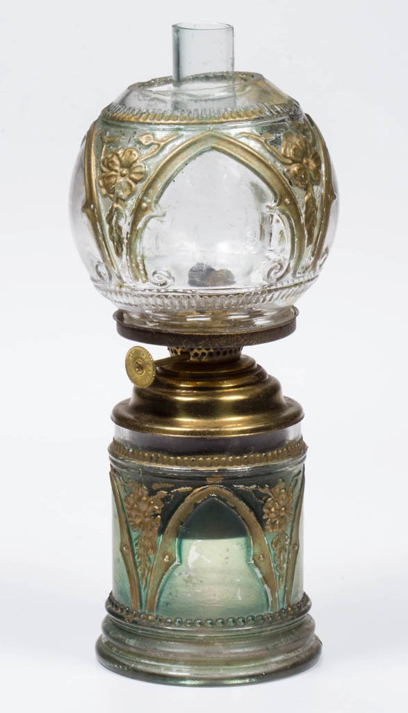 GOTHIC ARCH MINIATURE OIL LAMP (1 of 1)