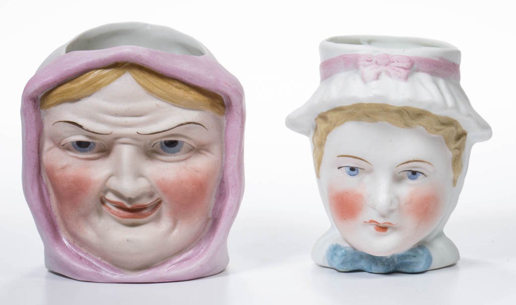 BISQUE FIGURAL NURSERY / FAIRY LAMP (1 of 1)