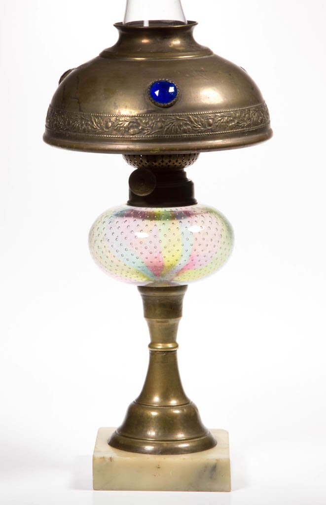 RAINDROP AIR-TRAP CONTROLLED BUBBLES ART GLASS KEROSENE (1 of 1)